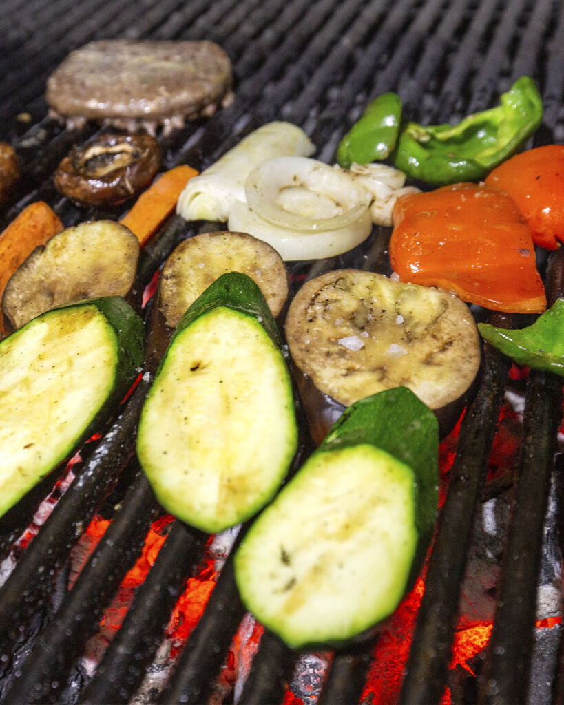 Verduras a la brasa en el asador Con Acento de Córdoba